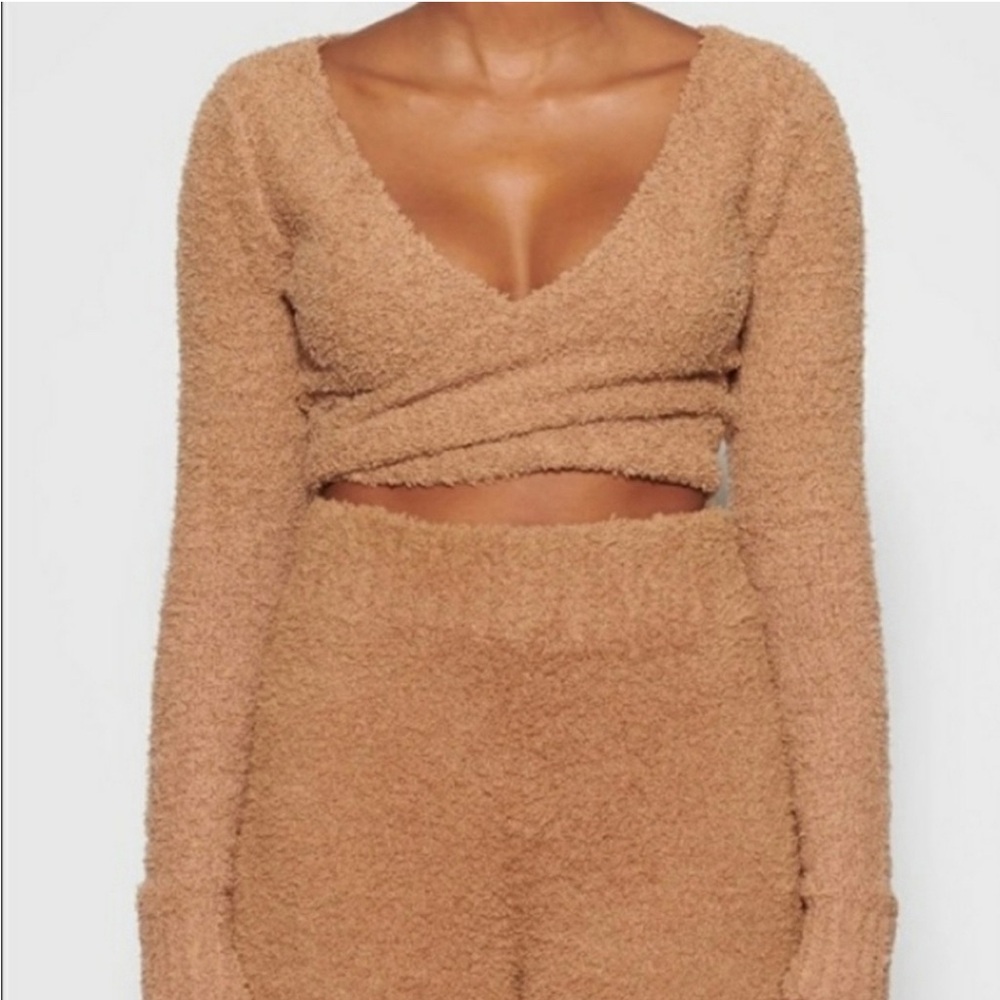 SKIMS Cozy Knit Wrap Top